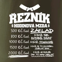 Hodinová mzda řezník
