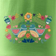 Folklor - dva barevní ptáčci