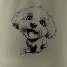 Černobílá karikatura Bišonek