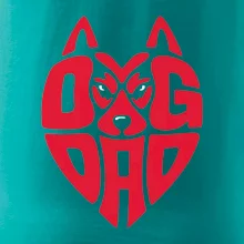 Dog dad nápis v hlavě