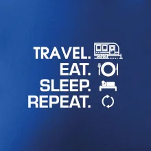 Eat sleep travel - Velký  přívěs
