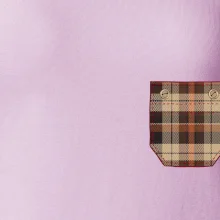 Flanelové triko hnědé