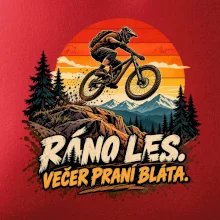Ráno les večer praní bláta na kole