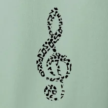 Houslový klíč z not