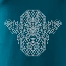 Steampunk včela černobílá