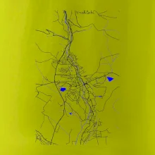 Vrchlabí - Mapa s vodními toky