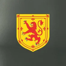 Skotský lev na hrudi