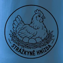 Strážkyně hnízda slepice v emblému