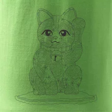 Kočka mávající mandala