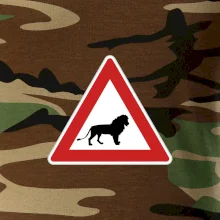 Dopravní značka - Pozor lev