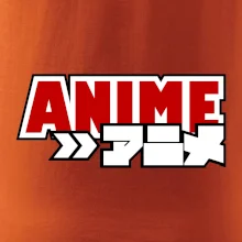 Anime nápis červený