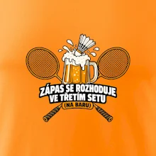 Badminton třetí set na baru
