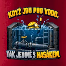 Instalatér pod vodou s hasákem