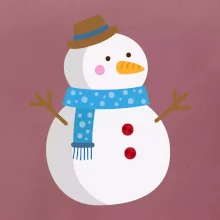 Sněhulák se šálou