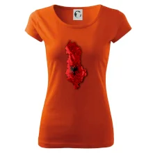 Mapa Albánie reliéf hor