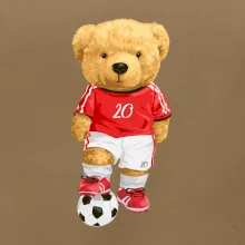 Fotbalista medvídek číslo