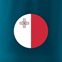 Vlajka Malta kulatá velká