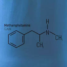 Molekulární struktura Metamfetamin