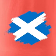 Skotská vlajka kreslená štetcem