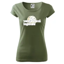 Volejbalová legenda - bílé písmo