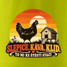 Slepice káva klid a pohoda