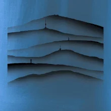 Stínované siluety Českých hor