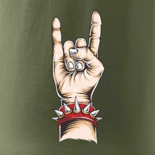 Rocková ruka s náramkem