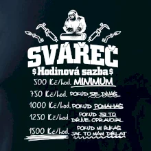 Svářeč - hodinová sazba