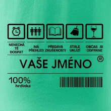 Vaše jméno - čárový kód