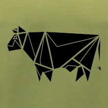 Origami kráva z boku