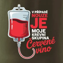 V případě nouze je moje krevní skupina červené víno