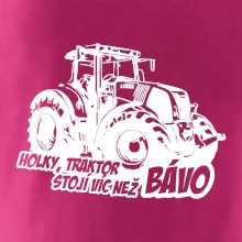 Holky, traktor stojí víc než bávo