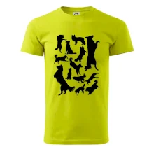 Border kolie siluety