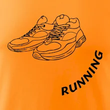 Running nápis šikmo