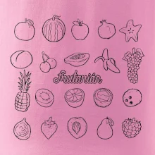 Frutarián ovoce ve čtverci