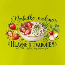 Nasladko naslano hlavně s tvarohem