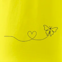 Dráha letu motýla - srdce