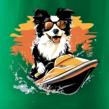 Border Kolie na vodním skútru