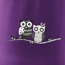 Dvě sovy abstraktní