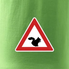 Dopravní značka - Pozor veverka