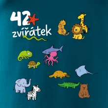 Tričko + 42 nažehlovacích zvířátek