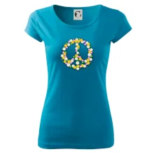 Peace symbol kopretiny