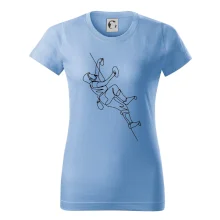 Lezecká stěna jedním tahem