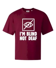 I'm blind not deaf