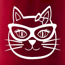 Kočičí holka s brýlemi