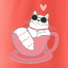 Hustá kočka v hrníčku