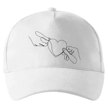 Dvě ruce a srdce jedním tahem