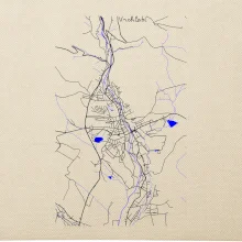 Vrchlabí - Mapa s vodními toky