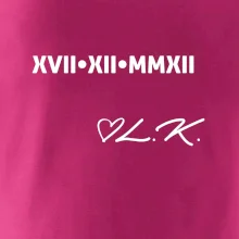 Datum výročí a iniciály