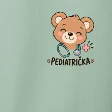 Pediatrička s medvídkem a stetoskopem - malý potisk